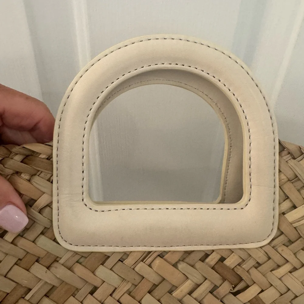 Madewell Mini Bucket Crossbody Bag in Handwoven Straw - Picture 5 of 12